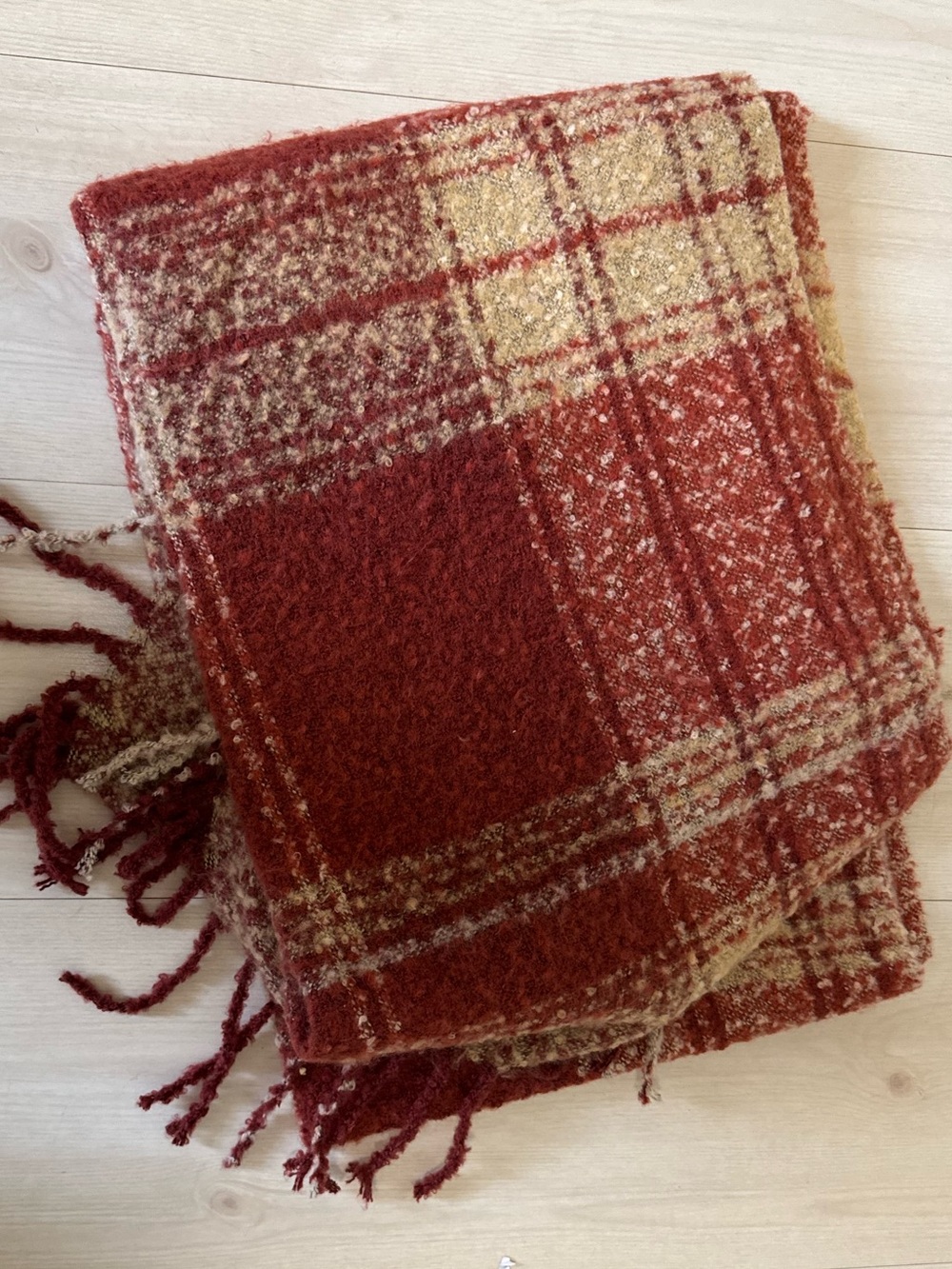 Free People Loveland Plaid Fringe Scarf - Picture 3 of 3